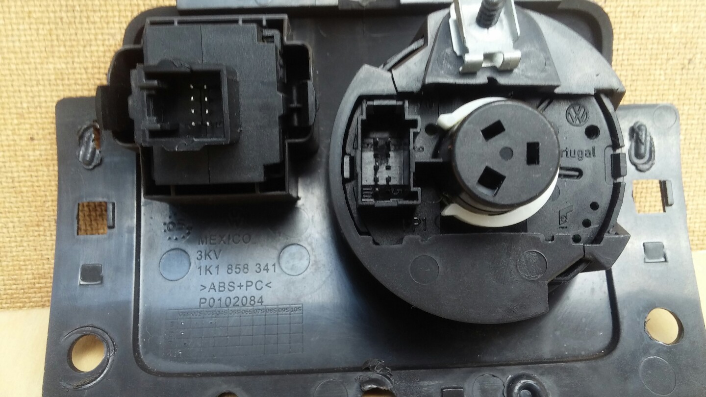 Volks 2010 11 12 13 VW Jetta Headlight Switch w/Dimmer OEM 1K1858341