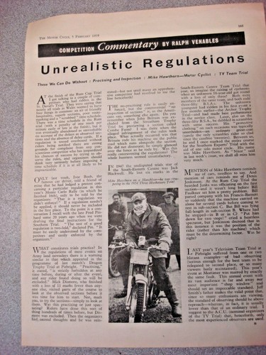 LAMBRETTA LI 125 124 CC ROAD IMPRESSIONS ARTICLE THE MOTOR CYCLE 5 FEBRUARY 1959 - Picture 6 of 8