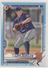 2021 Bowman Draft Sky Blue 210/499 Calvin Ziegler #BD-123 0hw6