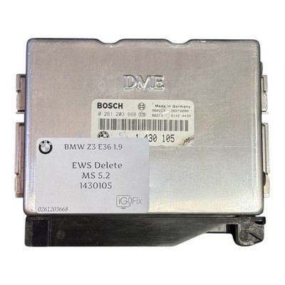 BMW Z3 E36 M5.2 DME EWS Deleted IMMO OFF Unit Incl 0261203668 1430105
