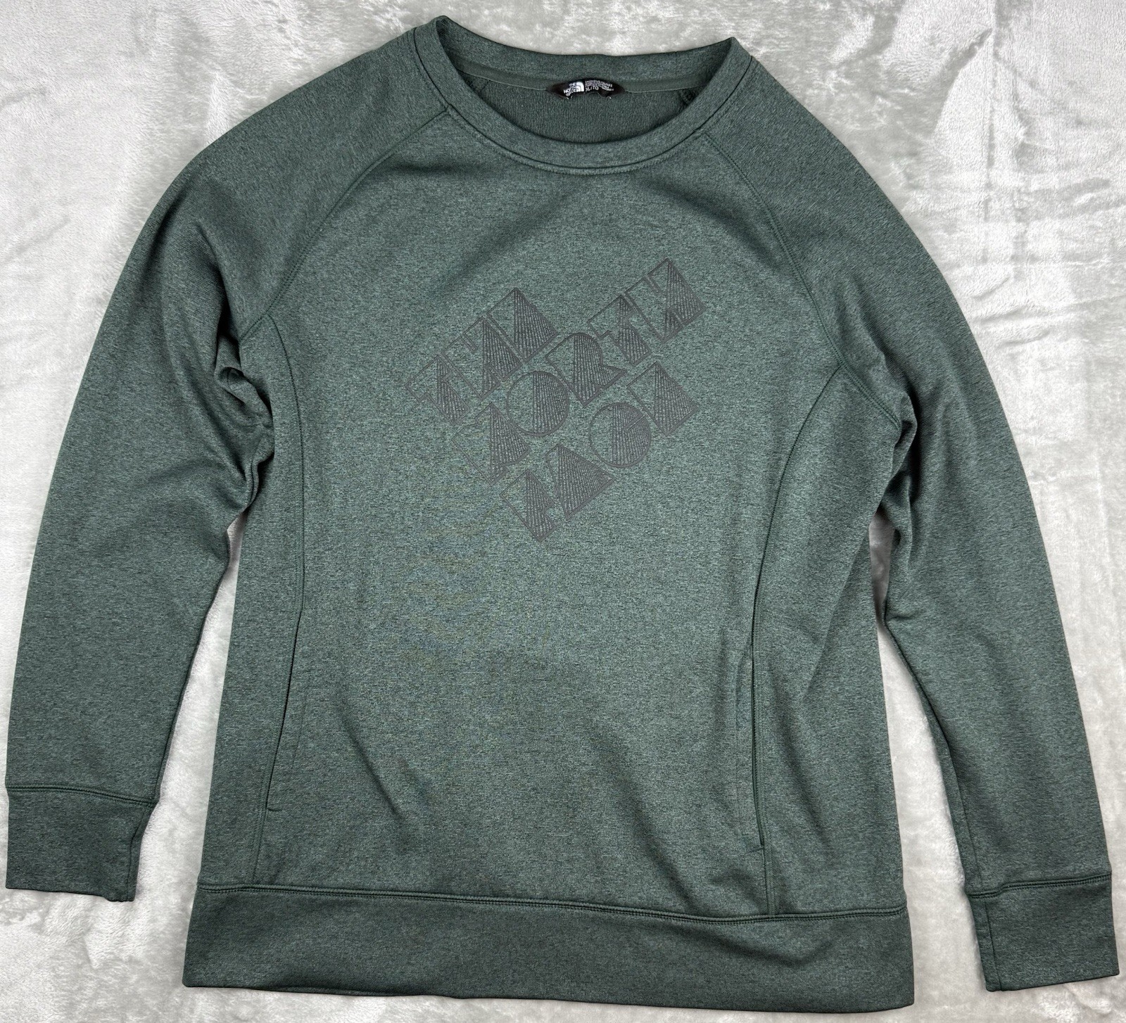 The North Face Women’s XL Green Crewneck Sweatshirt Pullover