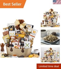 Gourmet Choice Gift Basket with Cookies, Cakes, and Spreads – 1 Count