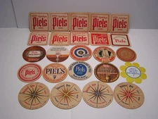 Vintage Piels Beer Coasters Piel Bros. Brewing Brooklyn NY