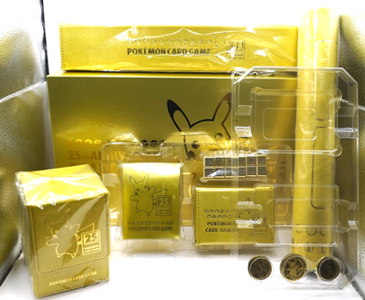 NEW Pokemon Card Game 25th Anniversary Golden Box NEW Accessories