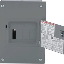 Qo 100 Amp 6-Space 12-Circuit Indoor Flush Mount Main Lug Load Center With Cover
