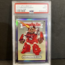 2022 Garbage Pail Kids Gpk X Mlb 9b Automated Albert Pujols Psa 9 Purple Foil