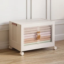 Nestl 1 Pack Stackable Storage Bins with Lids 8.8 GAL - Collapsible Storage B...