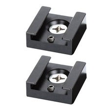 2 Pcs Camera Hot Shoe Mount Adapter Cold Bracket Flash Stand Extension