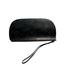 Oakley Black Embossed Logo Padded Glasses Case Pouch Wrist Strap