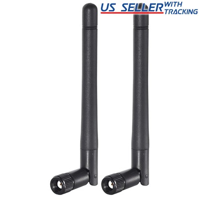 (2-pack) RP-SMA Antenna for WiFi 2.4GHz/5Ghz Wireless Router or Card 2X