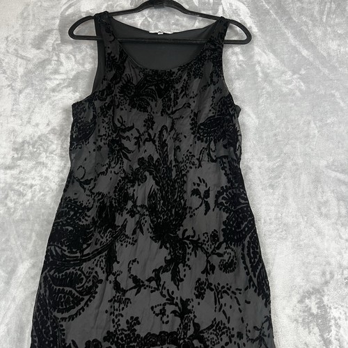 Vintage Y2K Spencer Alexis Maxikleid XL Burnout Samt Fischschwanz Whimsygoth Fee - Bild 2 von 15