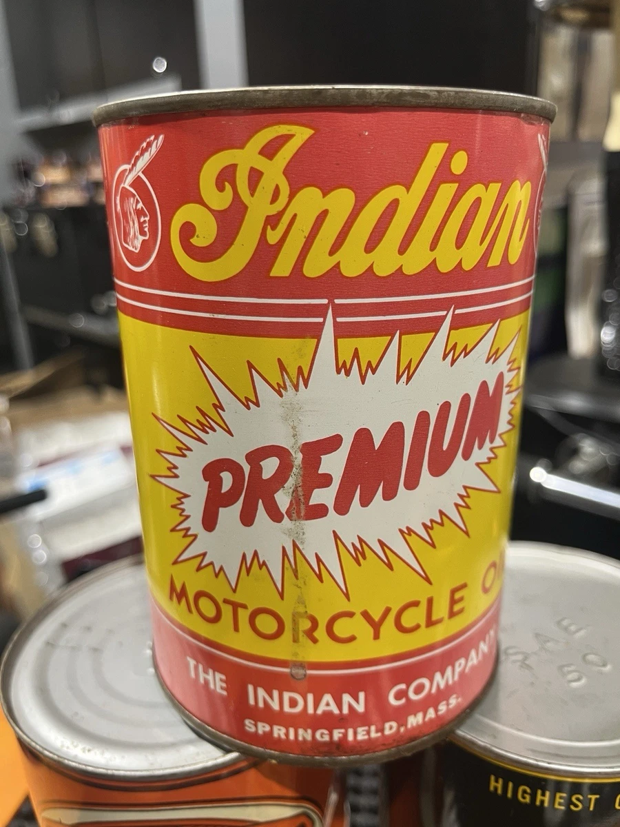 Indian Oil Can In Collectible Gas & Oil Advertising Cans And