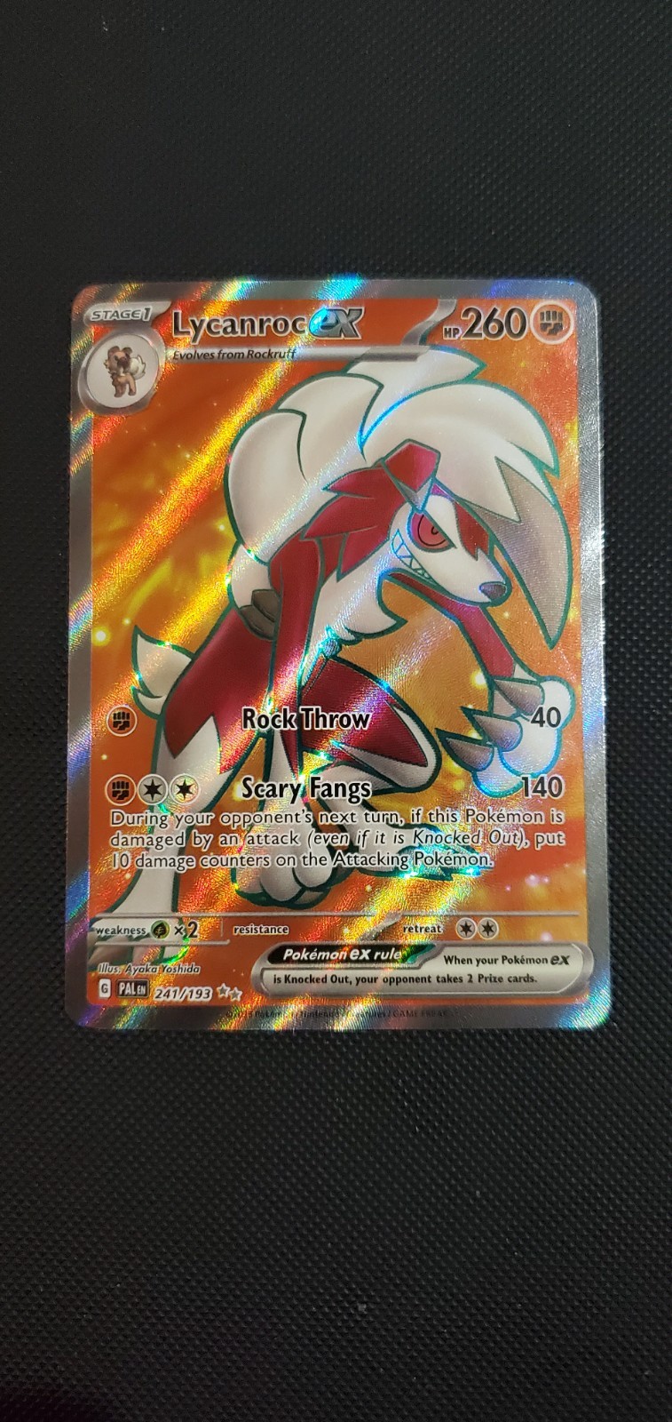 Lycanroc ex 241/193 Sv02: Paldea Evolved Holo