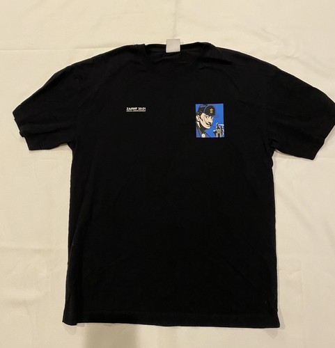 Mens M T-Shirt ZARA Urban Pop Art TVBoy ZA/WF 20-21 Salvador Dali Black Rare - Picture 3 of 5