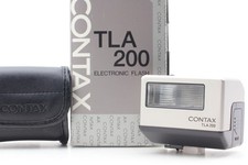  Top MINT in Box  Contax TLA200 Silver Shoe Mount Flash For G1 G2 From JAPAN
