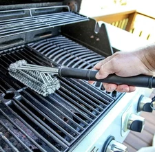 1pc  BBQ Grill Brush – Stainless Steel Bristles with Long Plastic Handle - NEW