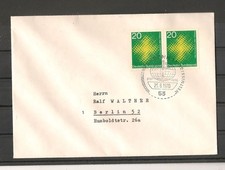 BRD 1FDC  1970 Mi. Nr. 647-647 W-Paare, Kreuz, 25.8.1970 BONN