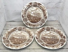 Royal Staffordshire "American Legend" Dinner Plates 10" Set of 3 Meakin England