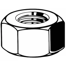 Hex Nut, M12-1.75, Steel, Class 10, Zinc Yellow, 10 Mm Ht, 50 Pk,