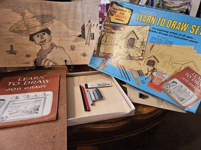 Vintage Jon Gnagy's Famous Learn to Draw Set for Beginning Artists 