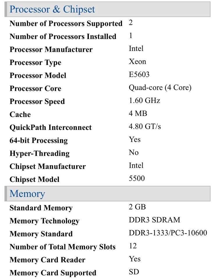 HP ProLiant ML330 G6 5U Tower Server 637079-001 Brand New Opened For Inspection - Image 4 of 4