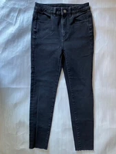 American Eagle Super Stretch Highest Rise Jegging Black Jeans Women's Size 4 Reg