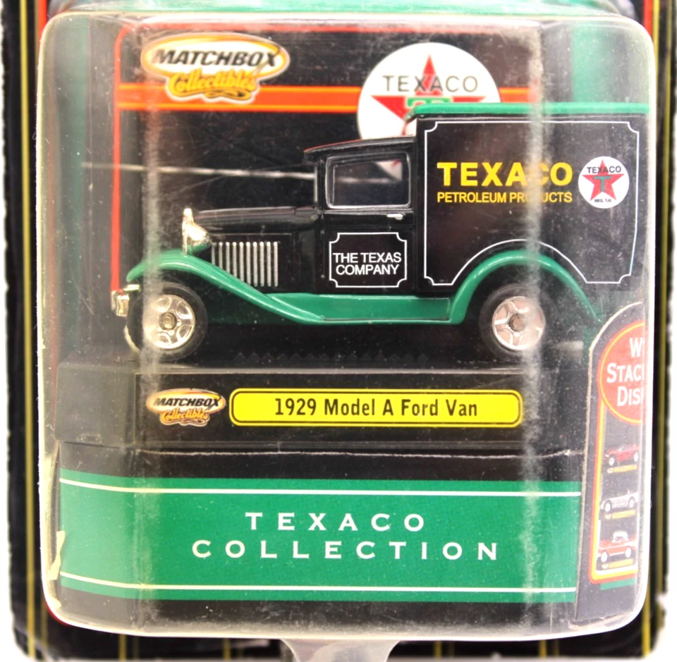 Camión de reparto Ford Matchbox Premiere Texaco 1929 modelo A negro/verde RR's Foto 2 de 4
