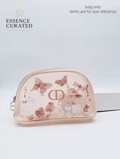 DIOR 2025 Mother’s Day Embroidered Pouch Gold Butterflies Florals Pink – NIB