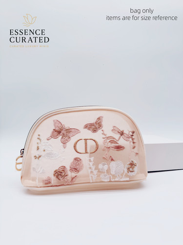 DIOR 2025 Mother’s Day Embroidered Pouch Gold Butterflies Florals