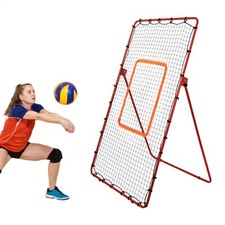 5-Angle Adjustable Volleyball Rebounder Net 7x4ft, for Volleying Bumping Spiking