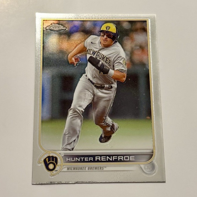 Topps 2022 Chrome Update Baseball - Hunter Renfroe Brewers Base Set #USC163