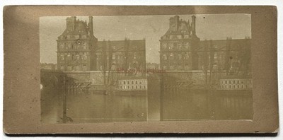 Frankreich Paris Pavillon Flore Palast Des Tuileries Foto c1860 Stereo Vintage
