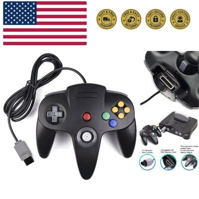 N64 Classic Controller, Retro N64 64-bit Remote Gamepad Joystick for N64 Cons...
