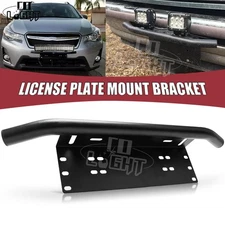 Bull Bar Front Bumper License Plate Mount Bracket Off-Road Light Pods Bar Holder