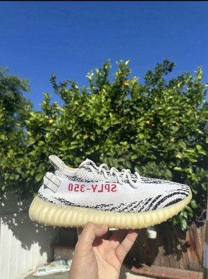 Adidas Yeezy Boost 350 V2 ''Zebra'' CP9654 Size 9.5 Men's White/Black