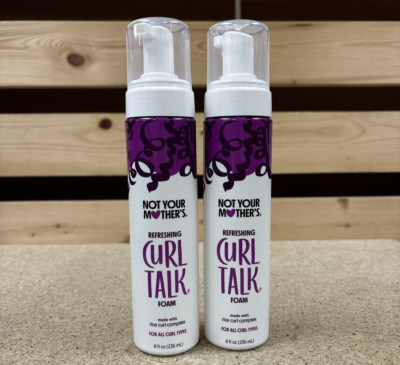 2 Pack Not Your Mother's Curl Talk Refreshing Curl Foam 8 Fl Oz.