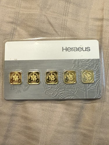 Lingot D'or 1g Allemagne Heraeus Adler 1835 - Or Pur 999‰ Qualité Proof - Années 2000