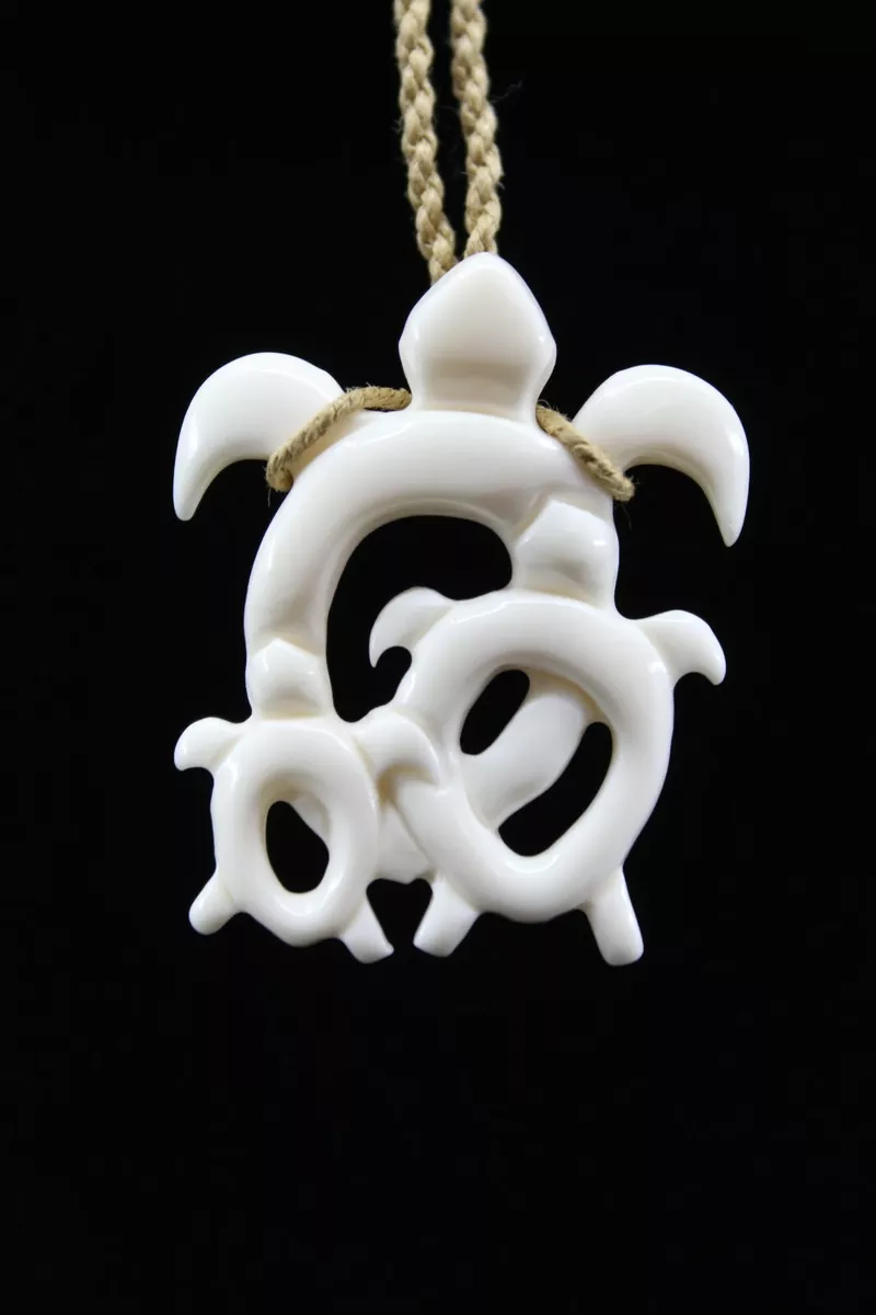 Sea Turtle Necklace - Hand Carved Necklace - from Bali Necklaces