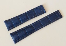 22mm,22/18mm for BREITLING Navy-Blue Alligator-Style Band Strap