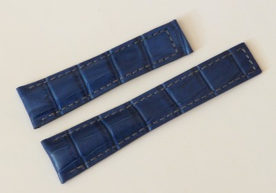 22mm, 22/18mm Für Breitling Marineblau Alligator-Style Band Armband