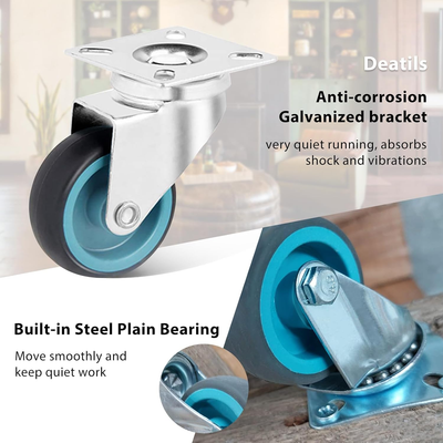 12 Ruote Girevoli BAOLIHUI Da 50mm - Carico 50kg Caduna, Per Mobili E Carrelli - Foto 7