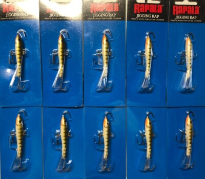 10 Rapala Jigging Rap W5 GYP Glow Yellow Perch fishing lure 2  S23