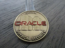 Oracle Global Physical Security Global Security Ops Center Challenge Coin #374D