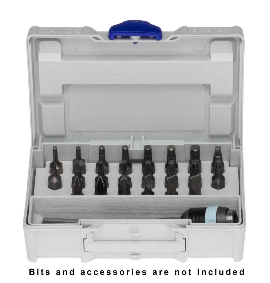 Tanos Micro Systainer 3 SYS SYS3 Micro XXS 33 T-LOC 22 1/4 pulgadas Soporte para brocas Festool Foto 2 de 4