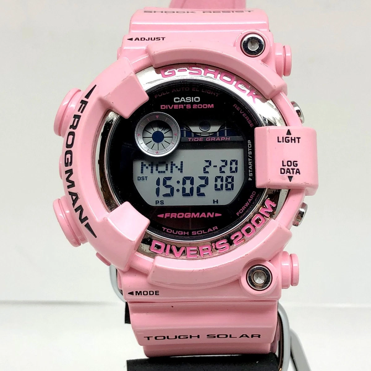 CASIO GF-8250K-4JR G-SHOCK 2014 Irukuji Frogman Pink Limited Rare Used Japan