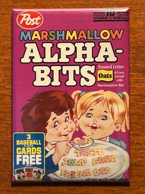 Marshmallow Alpha-Bits Cereal Box Fridge Magnet