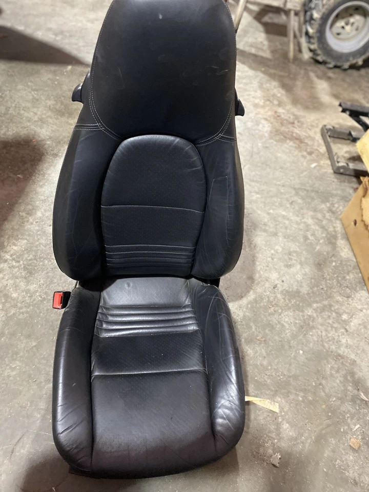 Кожаное сиденье для левого водителя Porsche 911 Boxster 2000 2001 2002 2003 2004 годов выпуска черное - Изображение 2 из 4