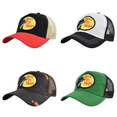 Outdoor SnapBack Adjustable Embroidered Fishing Mesh Cap Hat Trucker Baseball