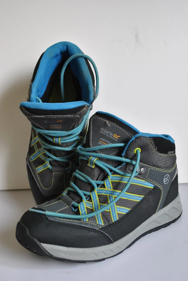 Grey waterproof women SAMARIS ankle walking hiking boots size 4 (37) Regatta - Image 3 of 4