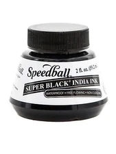 Speedball Super Black India Ink - 2 oz.